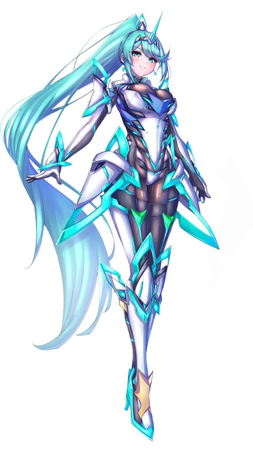 pneuma (xenoblade chronicles and 1 more) drawn by hakusai_(hksicabb)