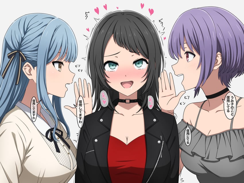 togawa sakiko, yahata umiri, and yuutenji nyamu (bang dream! and 1 more) drawn by noshimurin