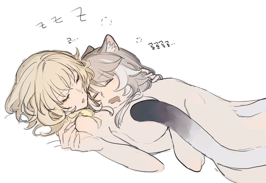 aglaea and cipher (honkai and 1 more) drawn by eardoor_1022