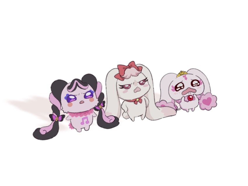milk, meroron, and lulun (precure and 5 more) drawn by shigen_pr