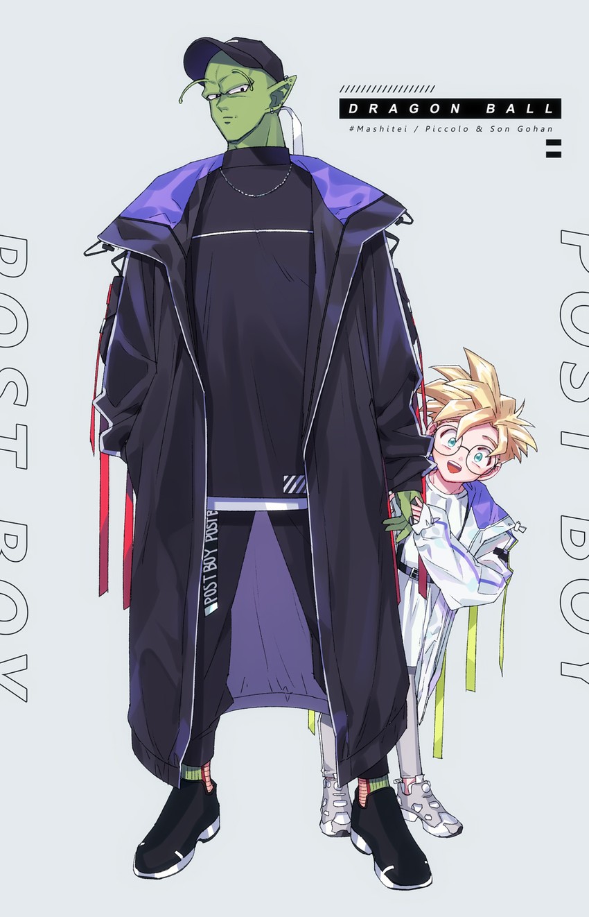son gohan and piccolo (dragon ball and 1 more) drawn by k_(gear_labo)