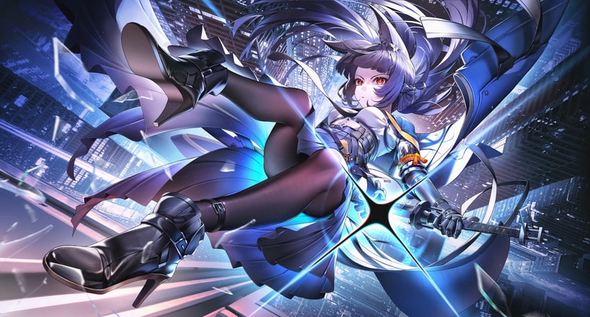 hoshimi miyabi (zenless zone zero) drawn by river_(river_ga)