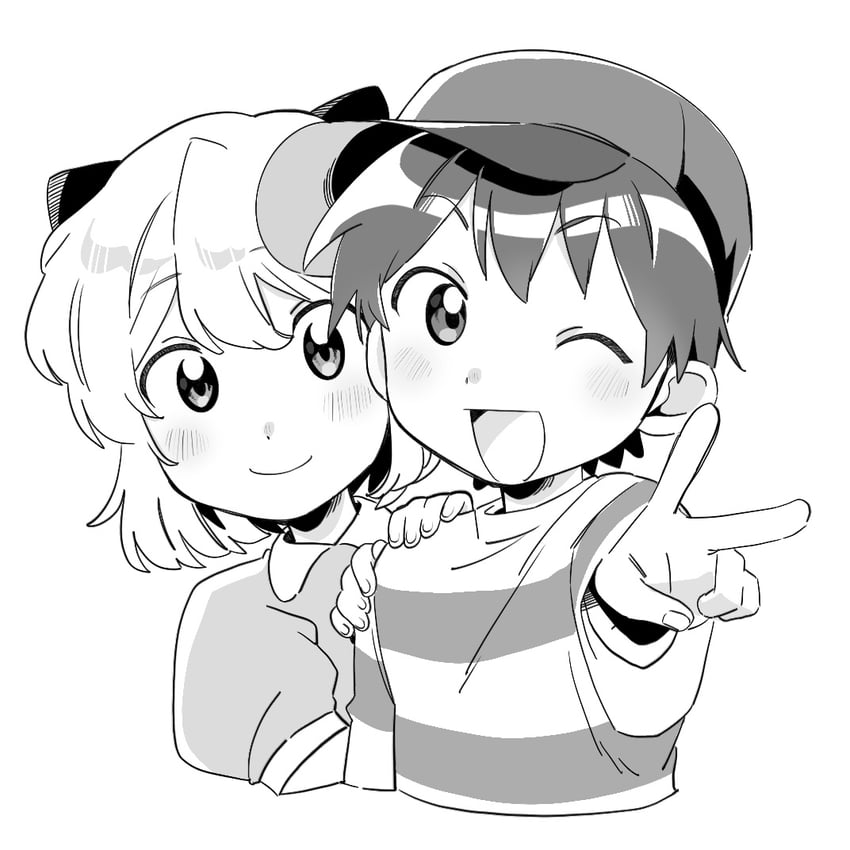 ness and paula (mother and 1 more) drawn by cyappy1022