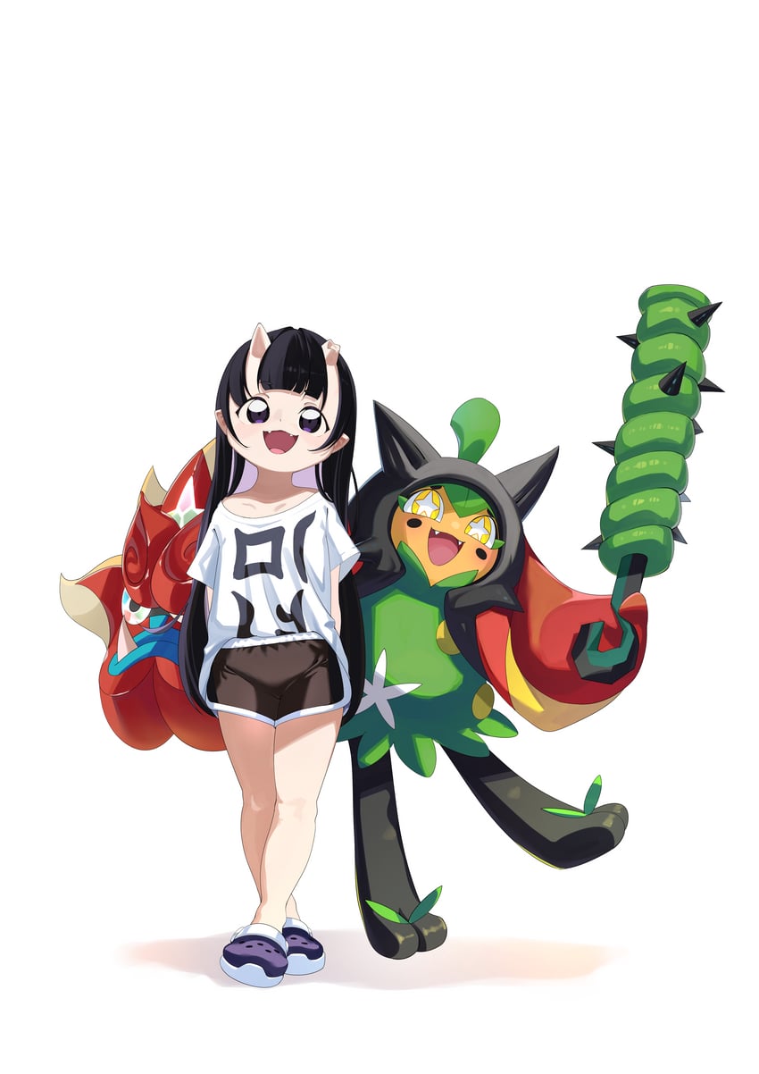 ogerpon (original and 1 more) drawn by gpaper232