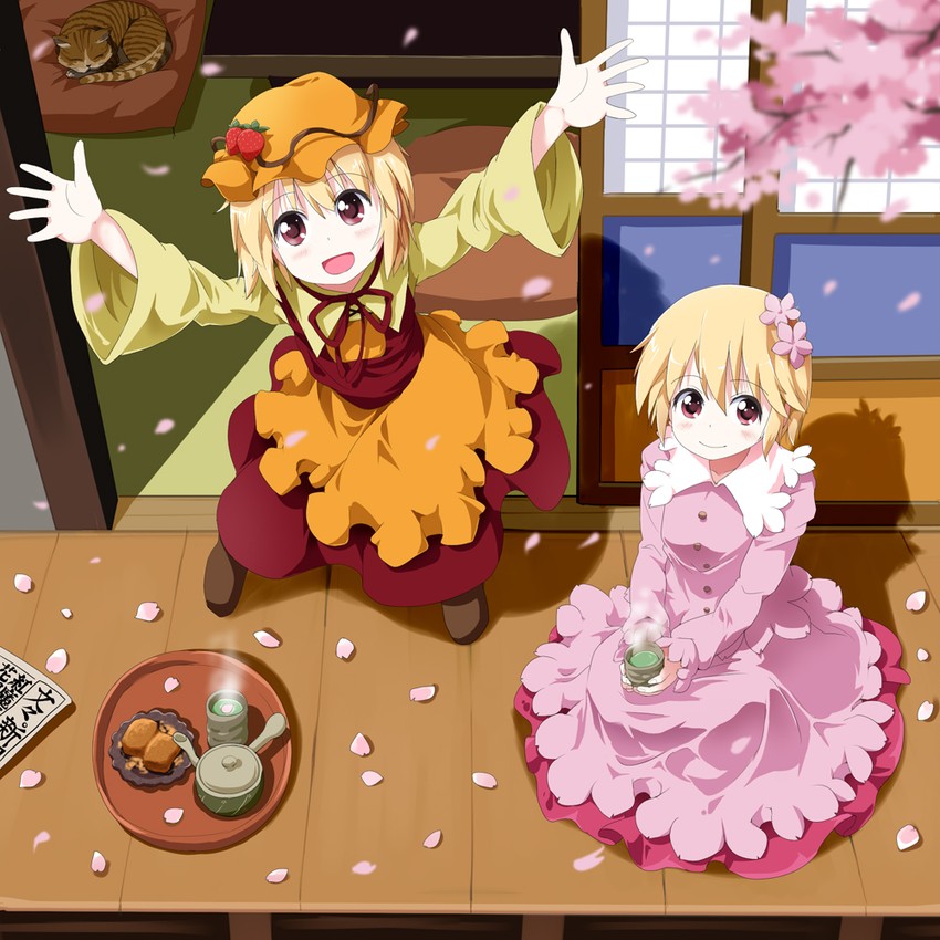 aki minoriko and aki shizuha (touhou) drawn by ruu_(tksymkw)
