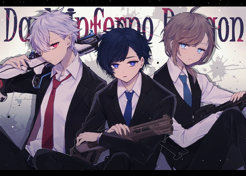 kuzuha, kanae, and soraru (nijisanji and 2 more) drawn by nekojiri