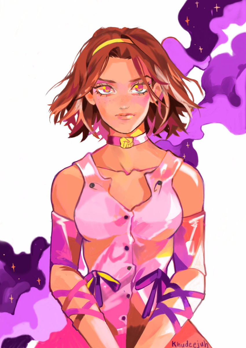 sugimoto reimi (jojo no kimyou na bouken and 1 more) drawn by khudeejuh