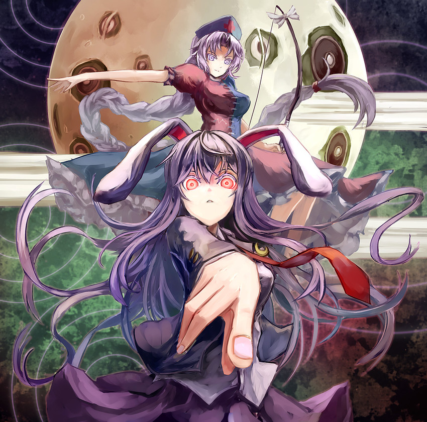 reisen udongein inaba and yagokoro eirin (touhou) drawn by uutan_(shibainu_kakumei)