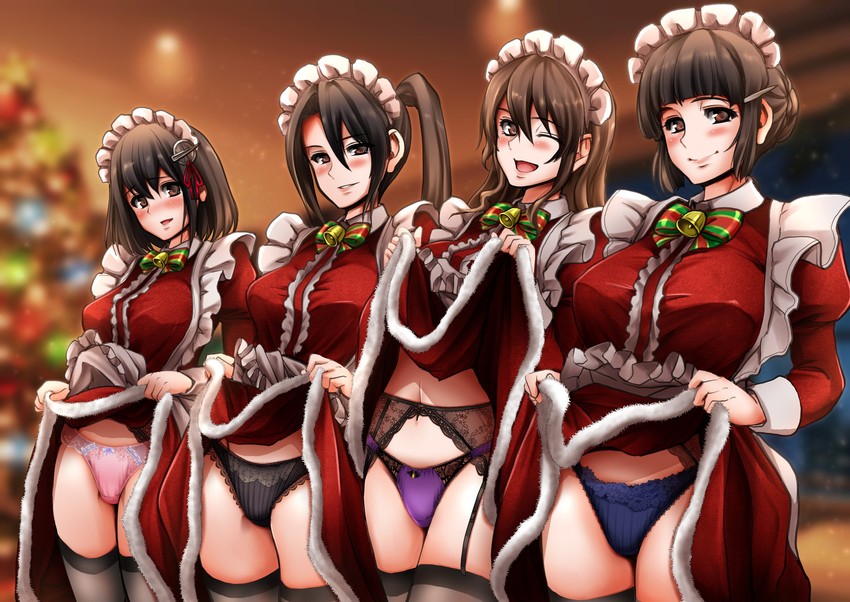 ashigara, haguro, nachi, and myoukou (kantai collection) drawn by arekishi_raiho