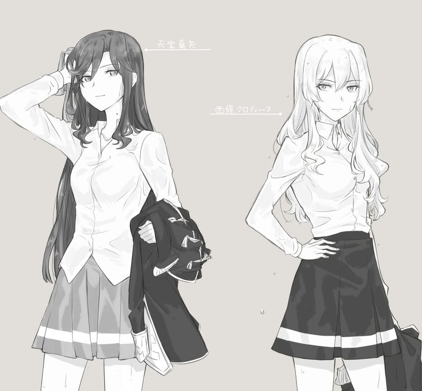 saijou claudine and tendou maya (shoujo kageki revue starlight) drawn by lamey20555281