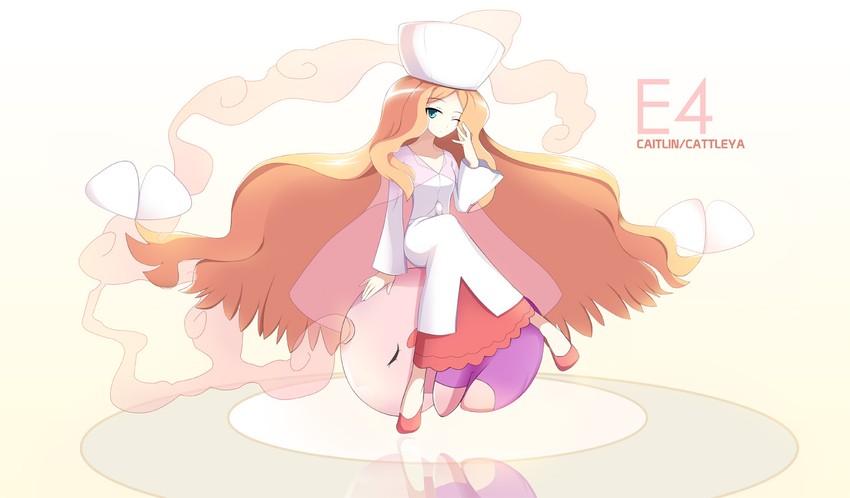 caitlin and musharna (pokemon and 1 more) drawn by southern-panda and vivivoovoo