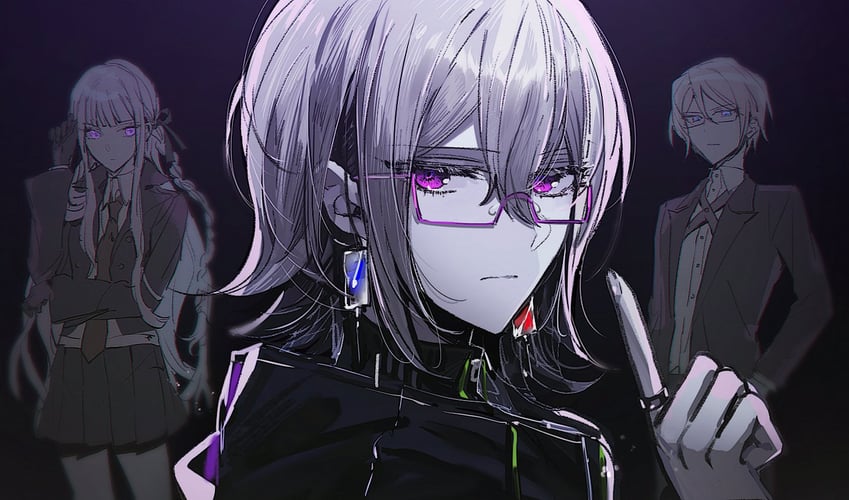 kirigiri kyoko, togami byakuya, and halara nightmare (danganronpa and 2 more) drawn by palme310