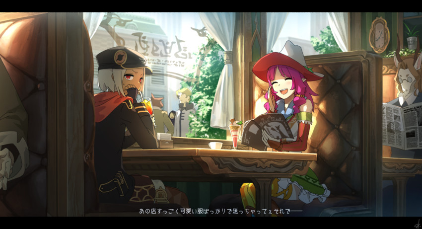 ramina and mitra (original) drawn by ox_(baallore)