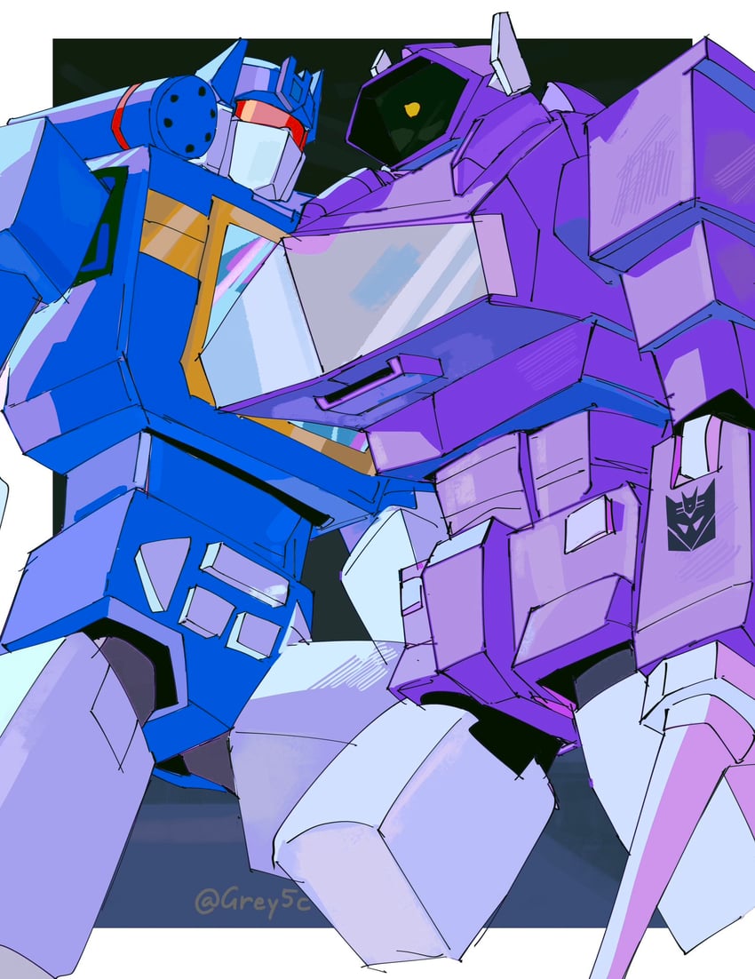 soundwave and shockwave (transformers and 1 more) drawn by si_ming