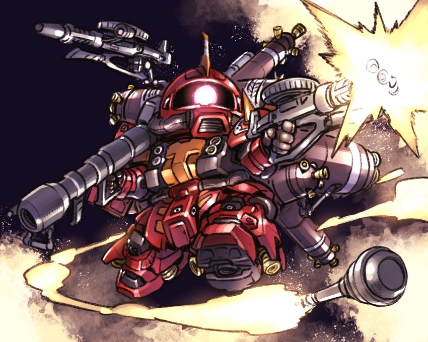 zaku ii (gundam and 1 more) drawn by kato_takuji