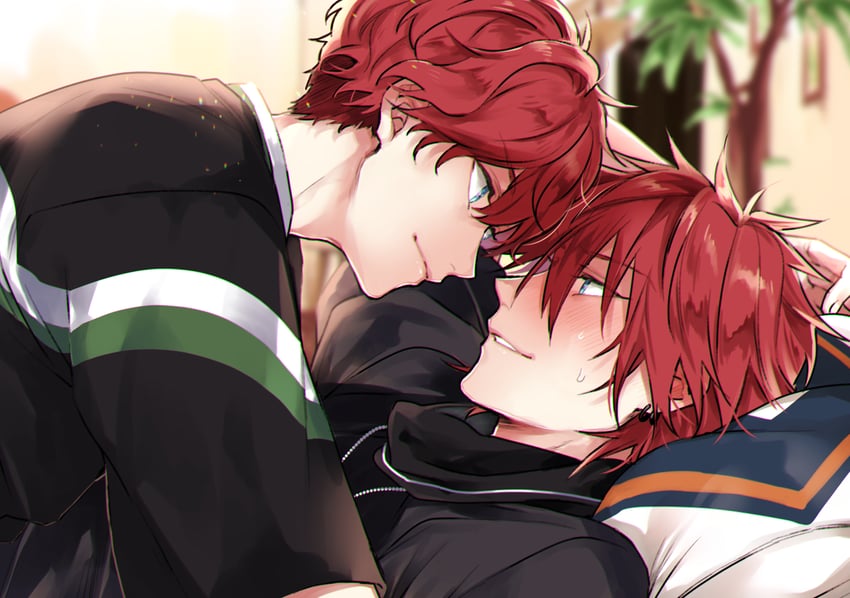 amagi rinne and amagi hiiro (ensemble stars!) drawn by nakayama_miyuki