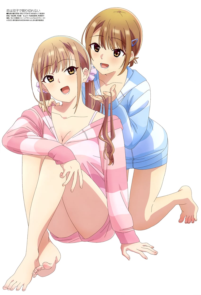 jinguuji naori and jinguuji rumi (megami magazine and 1 more) drawn by kawai_shun and watanabe_mai