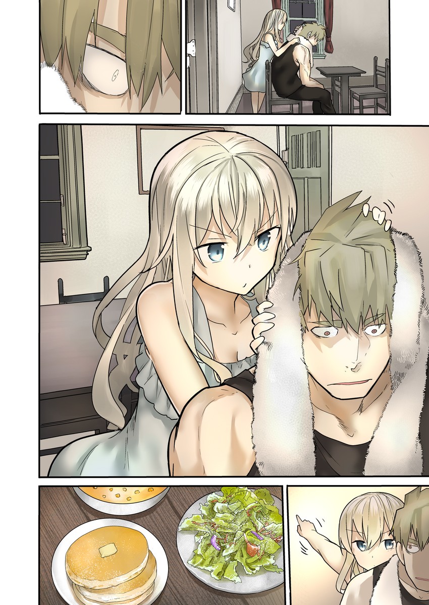 artificial angel and oliver (original) drawn by araido_kagiri