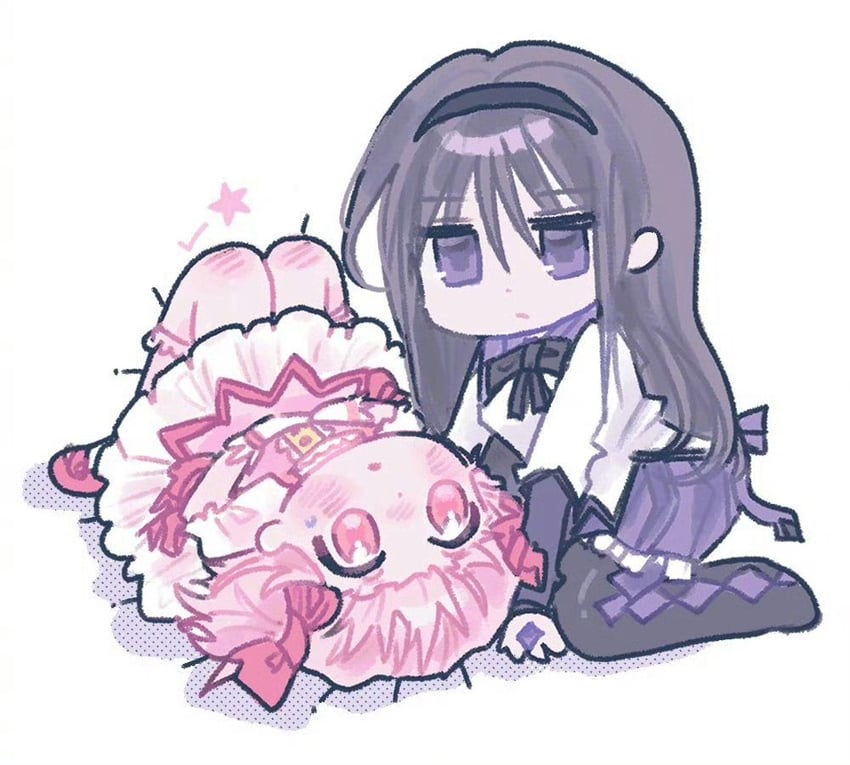 akemi homura and kaname madoka (mahou shoujo madoka magica) drawn by kerimka31328031