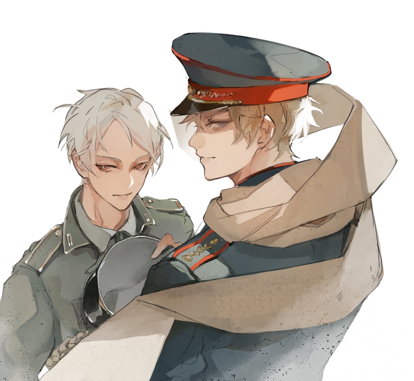 russia and prussia (axis powers hetalia) drawn by kamui_(kurohshiro1)