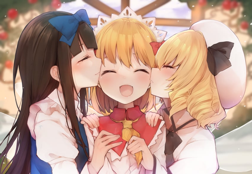 star sapphire, luna child, and sunny milk (touhou) drawn by karasusou_nano