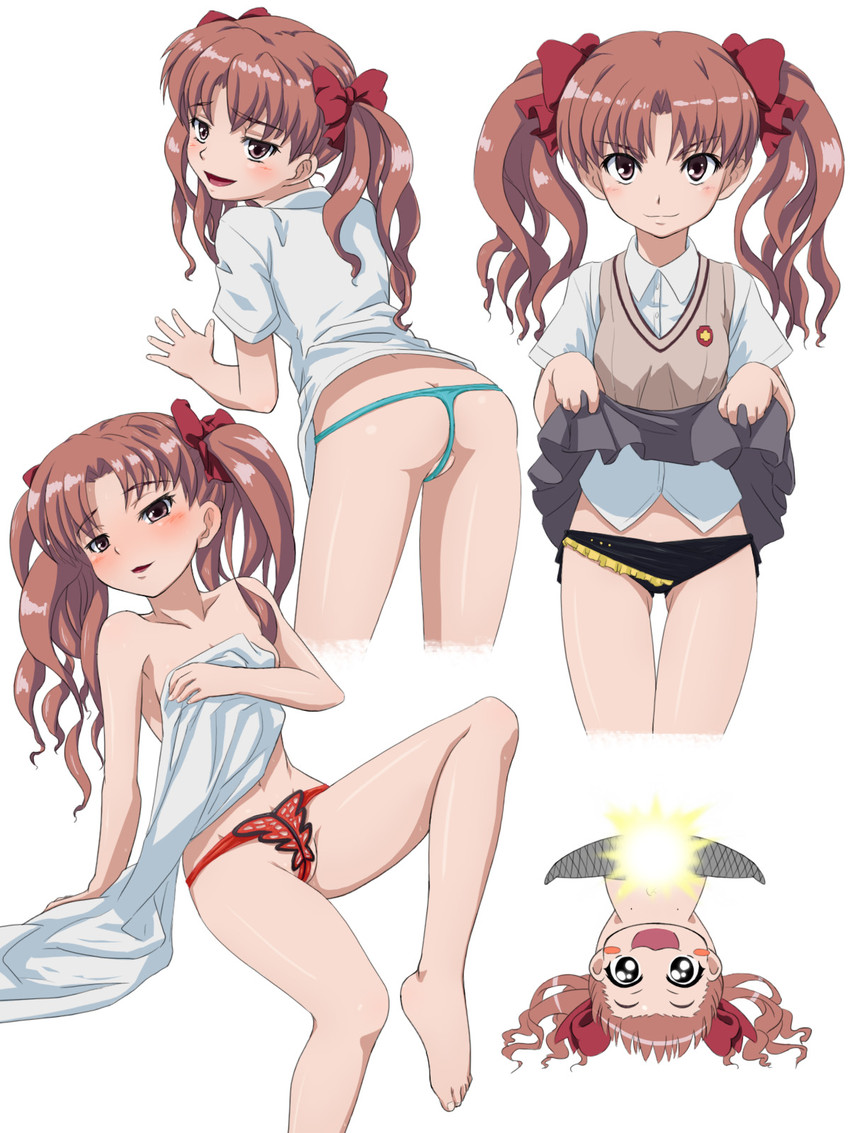 shirai kuroko (toaru majutsu no index and 2 more) drawn by mameshiba_(pixiv_59310)