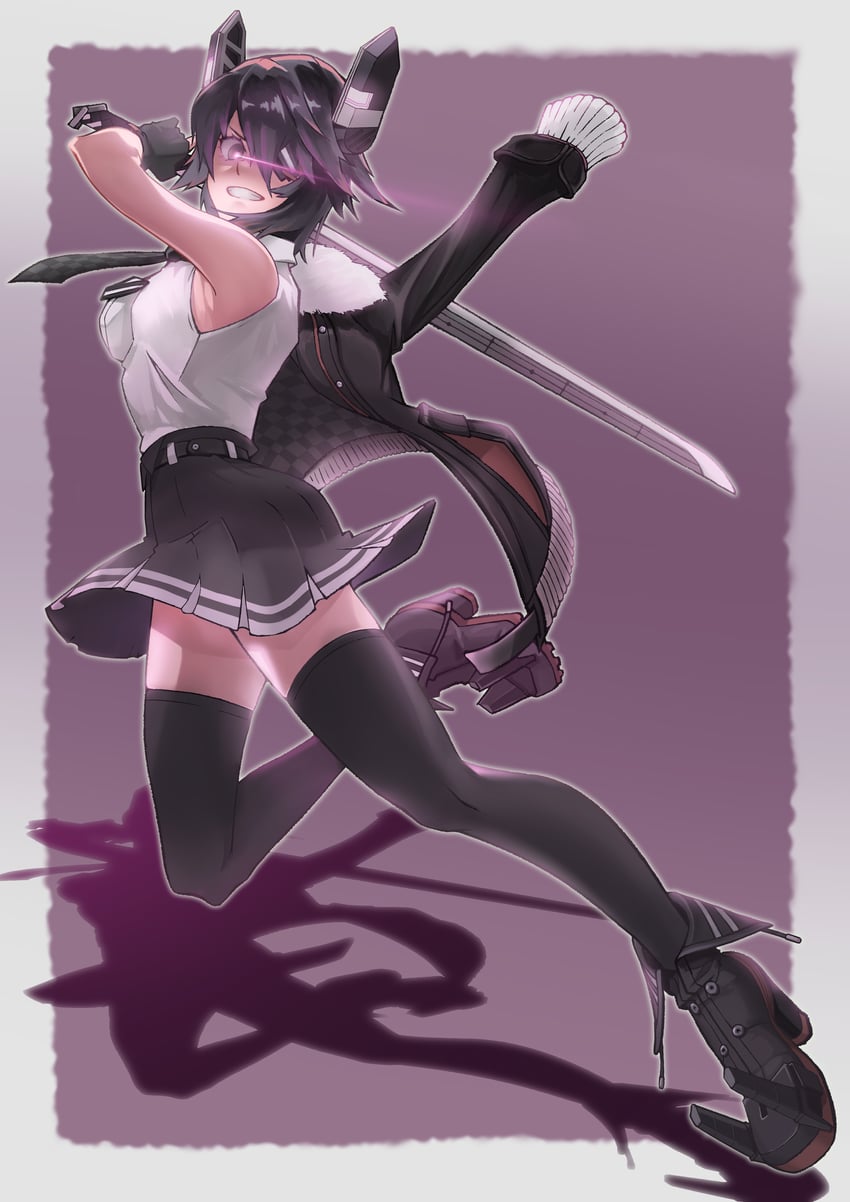 tenryuu and tenryuu kai ni (kantai collection) drawn by echo-kilo