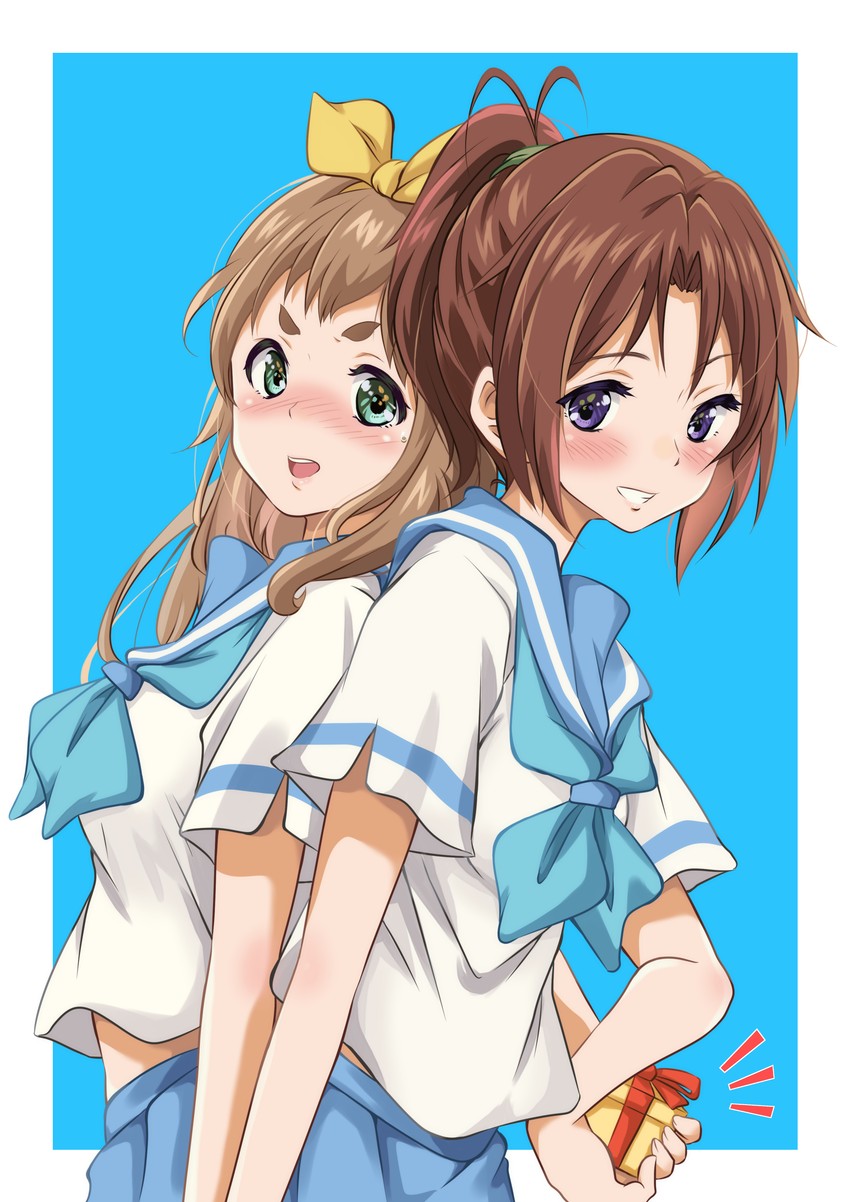 nakagawa natsuki and yoshikawa yuuko (hibike! euphonium) drawn by kurumiyasan_ns