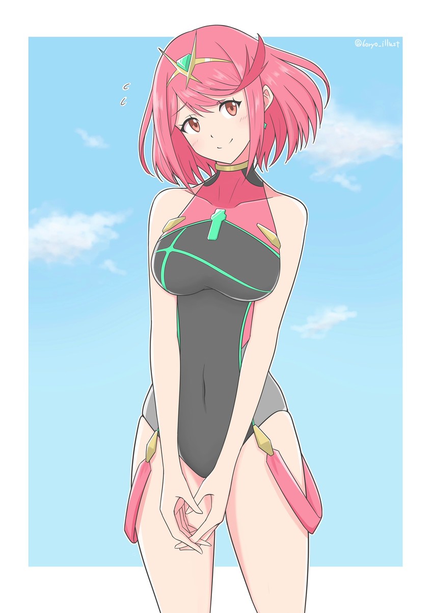 pyra (xenoblade chronicles and 1 more) drawn by ryochan96154