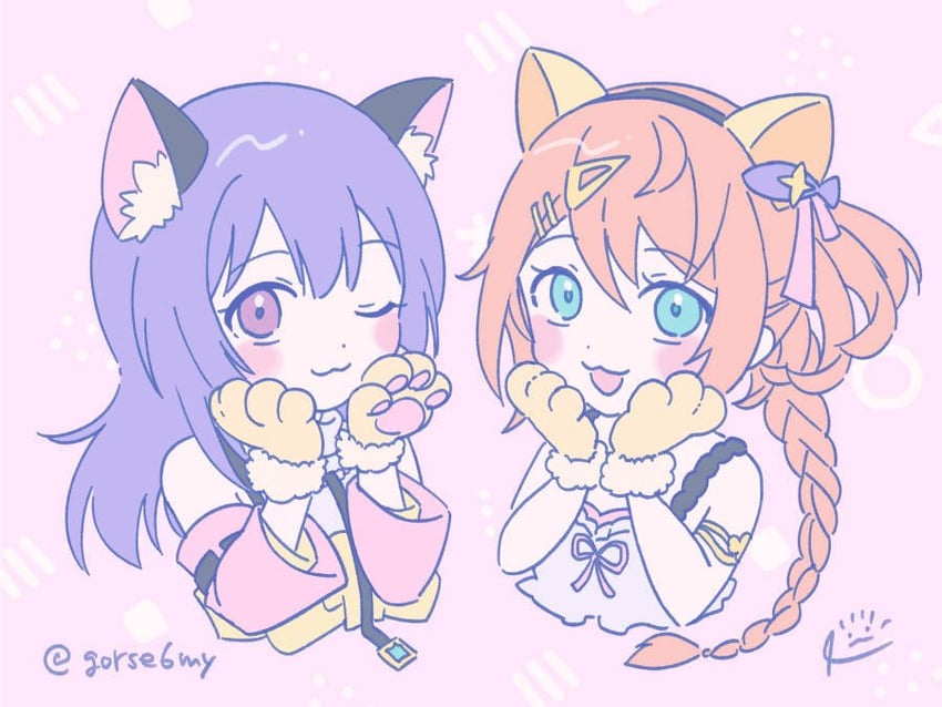 resna sternenlicht and izana kokoschka (atelier and 1 more) drawn by hari_(gorse6my)