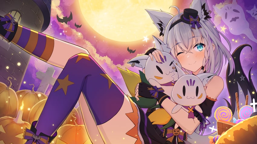 shirakami fubuki, sukonbu, and oruyanke (hololive) drawn by nenechi