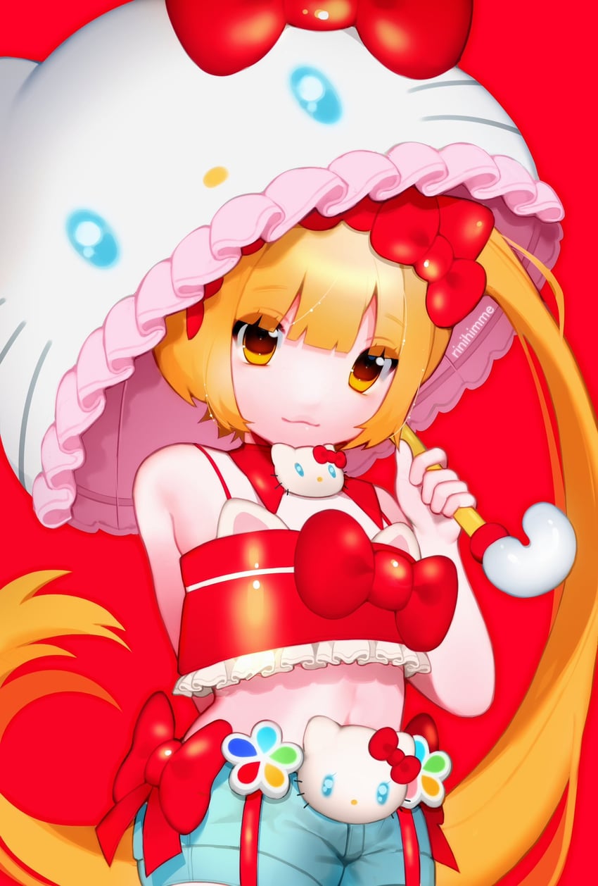 hello kitty and nekomura iroha (vocaloid and 3 more) drawn by rinihimme
