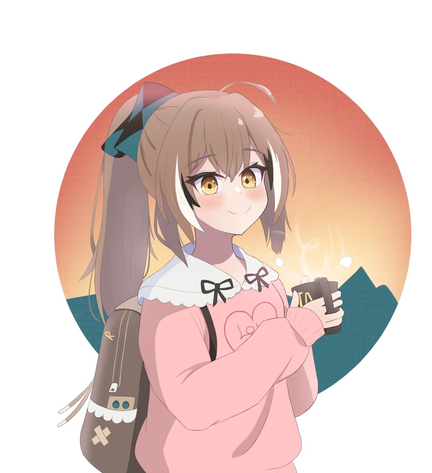 nanashi mumei and smart falcon (hololive and 2 more)