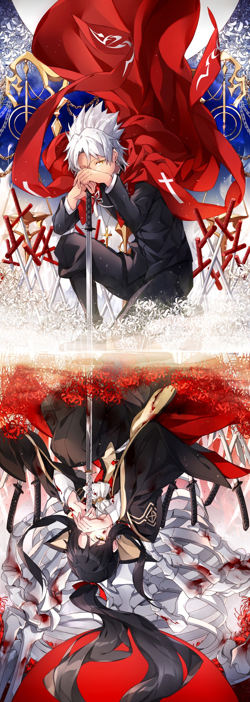 amakusa shirou (fate and 1 more) drawn by hizuki_miya