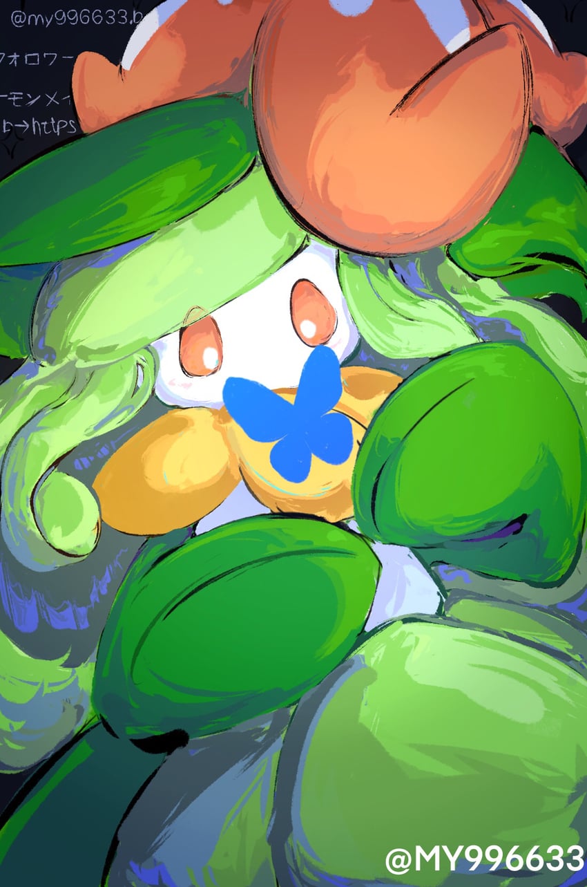 lilligant (original and 2 more) drawn by my_(my_6633)