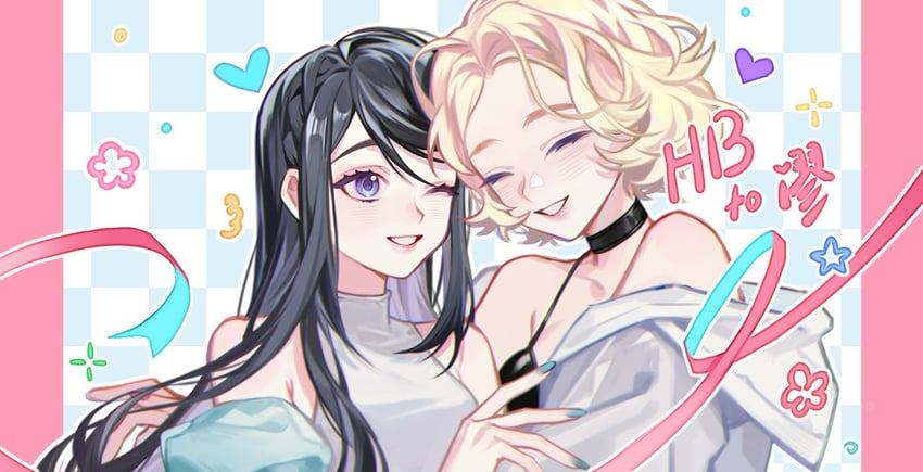 min juyoung and oh inha (buried stars) drawn by ccchiye