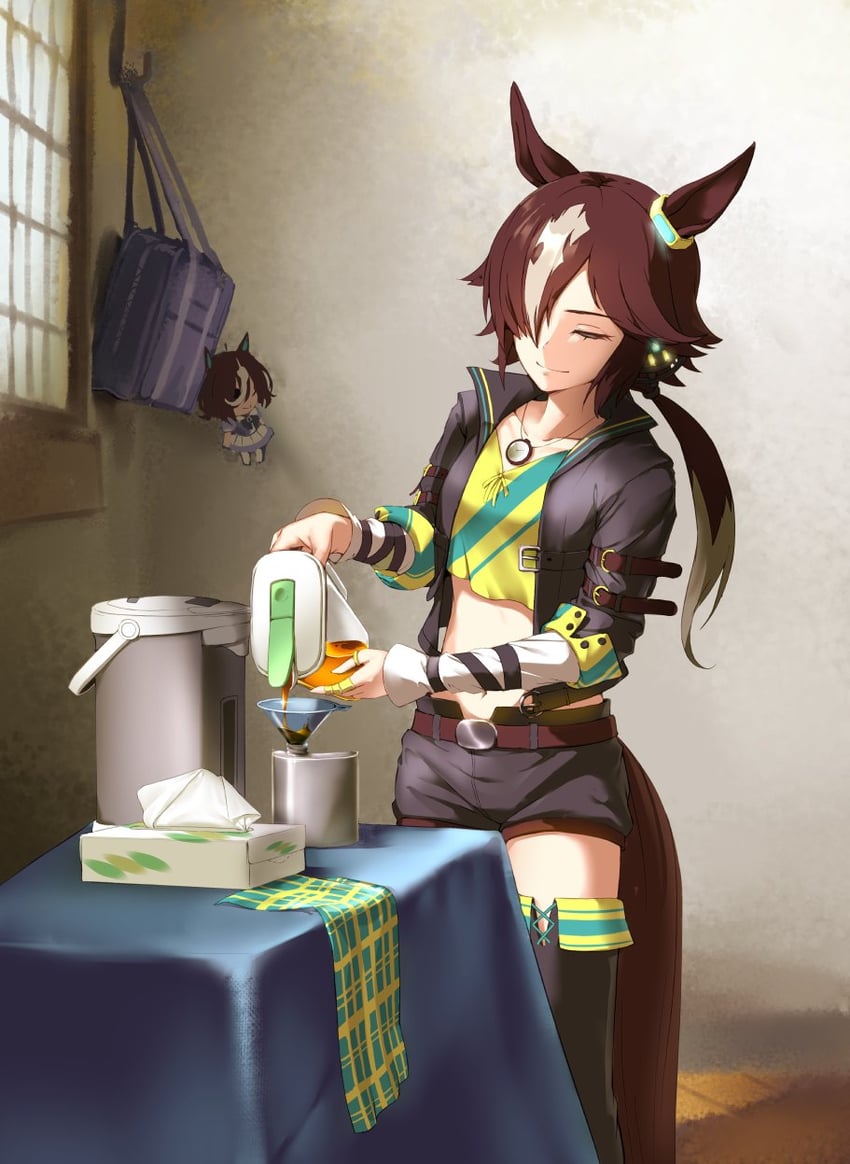 vodka and tanino gimlet (umamusume and 1 more) drawn by kagami_(haret46)