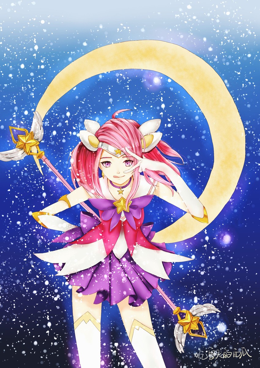 lux and star guardian lux (league of legends) drawn by domo_natsu_takashi_teki_suika