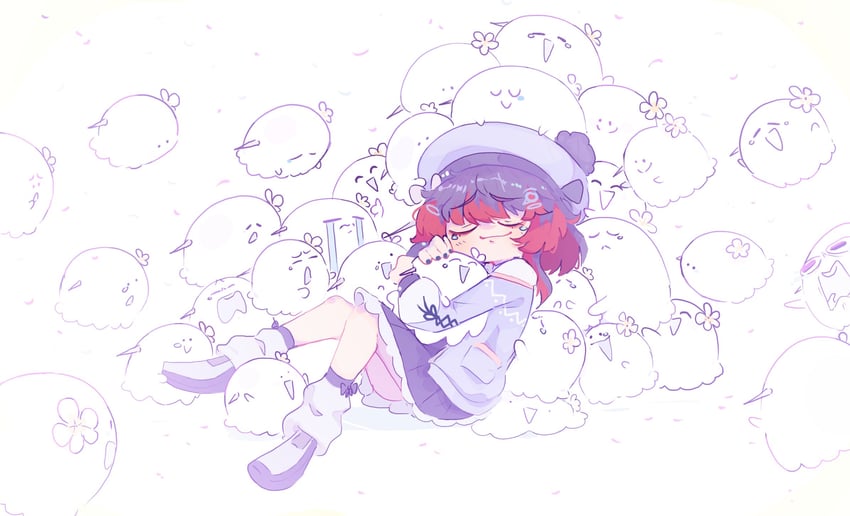 mika melatika (nijisanji and 1 more) drawn by unfamousradish