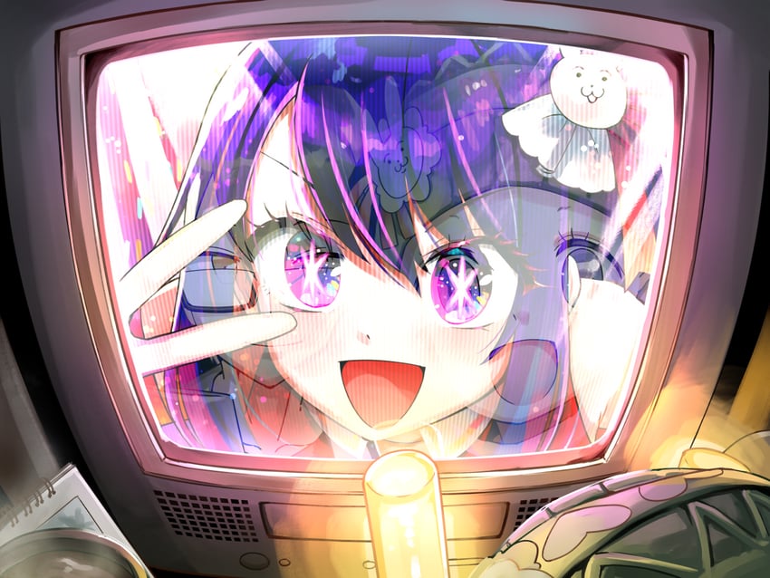 hoshino ai, amamiya gorou, and tendouji sarina (oshi no ko) drawn by byougaku
