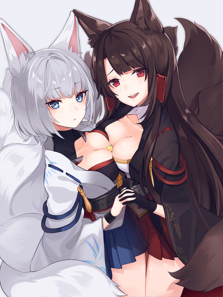 manjuu, kaga, and akagi (azur lane) drawn by orqz