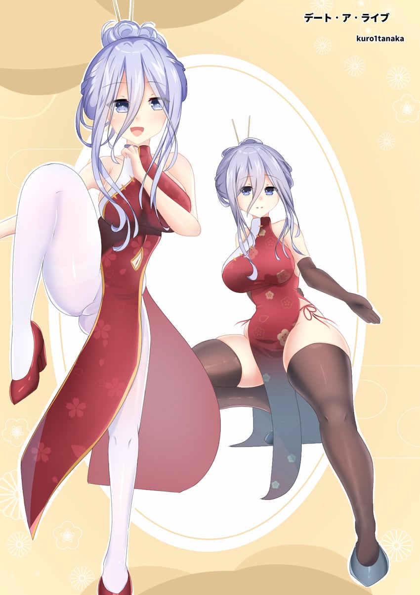 takamiya mio and murasame reine (date a live) drawn by kuro1tanaka