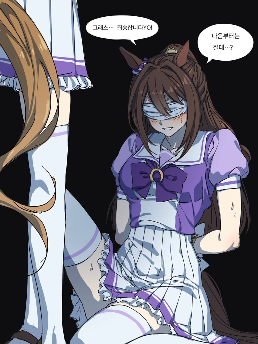 grass wonder and el condor pasa (umamusume) drawn by lut01