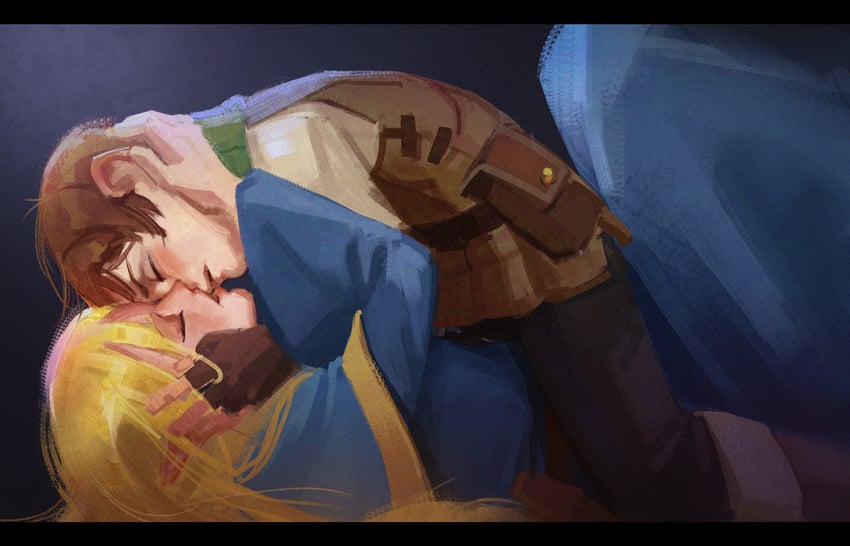 marcille donato and chilchuck tims (dungeon meshi) drawn by artzel19