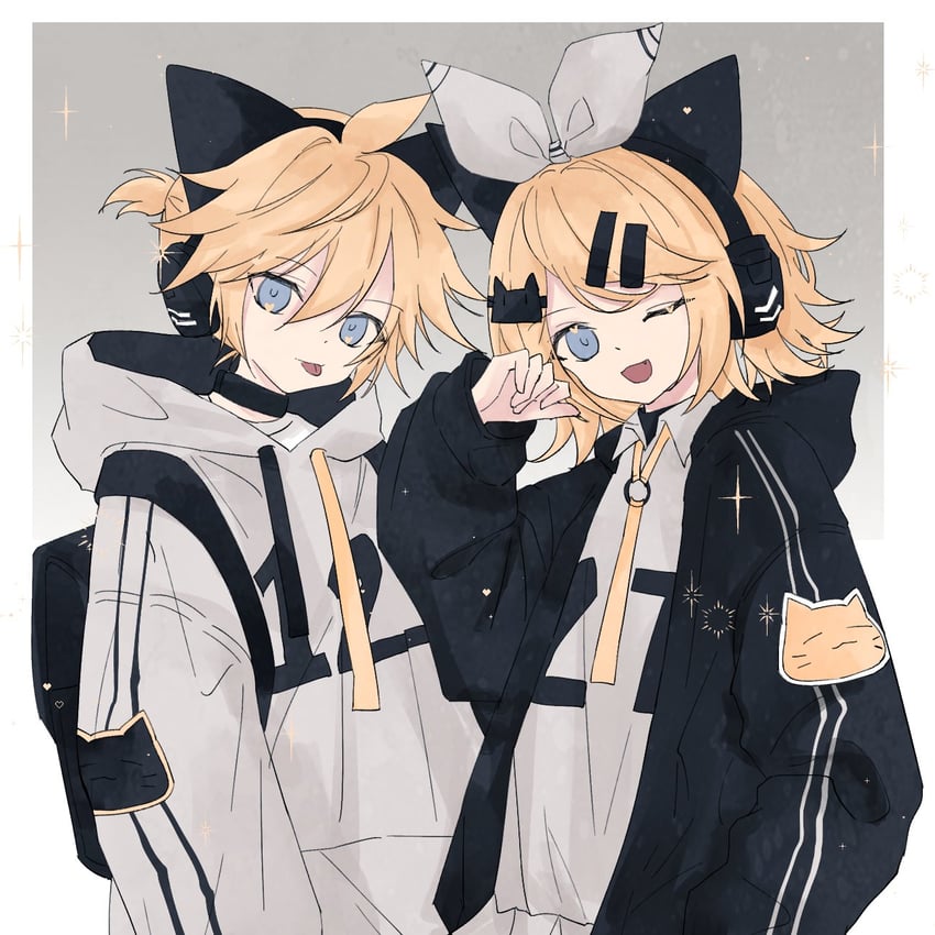 kagamine rin and kagamine len (vocaloid) drawn by eillish_a_sve