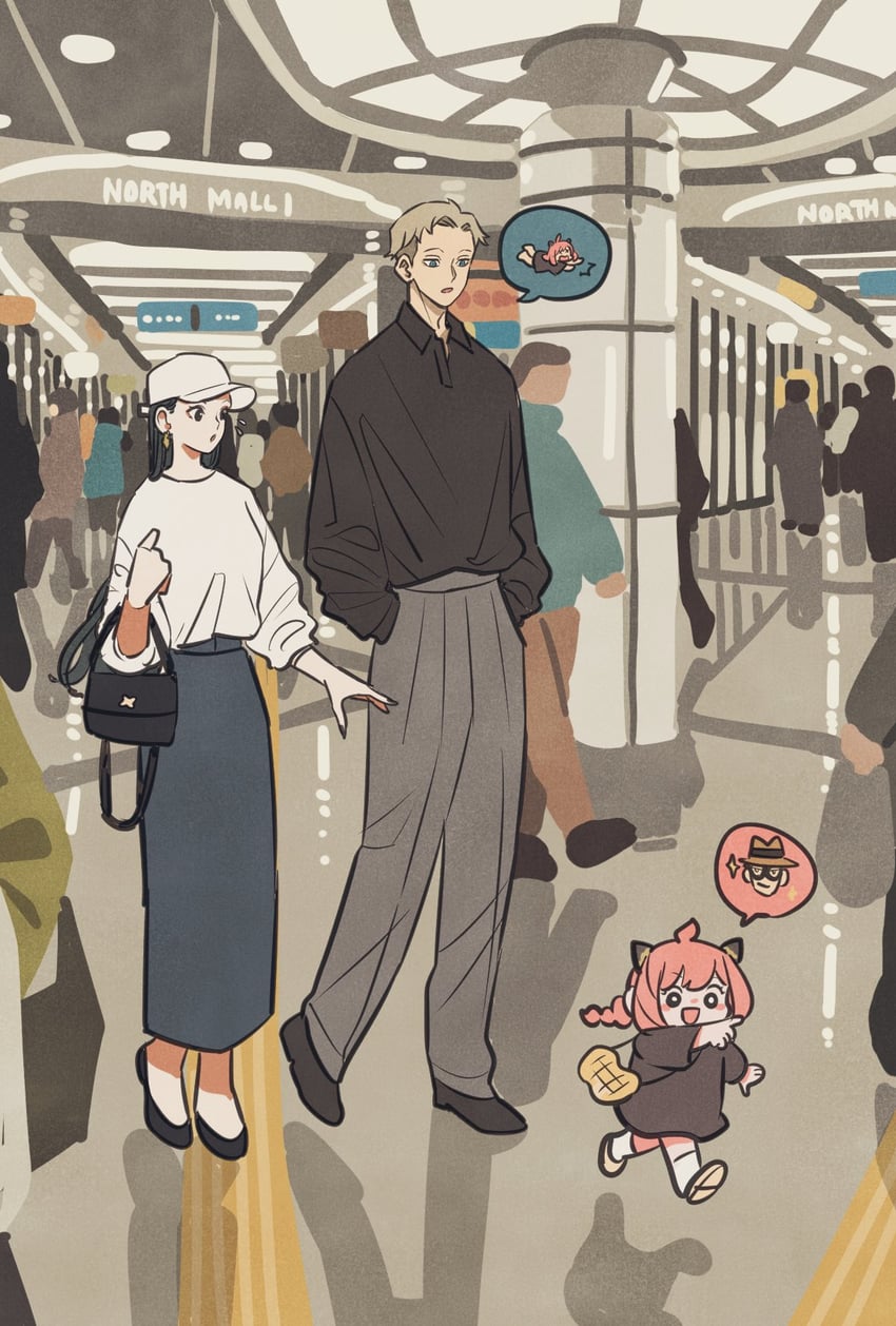 yor briar, anya, and twilight (spy x family) drawn by takeuchi_ryousuke