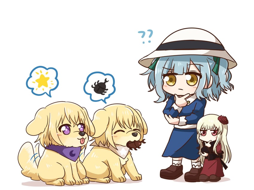 togawa sakiko, misumi uika, misumi uika's sister, and togawa sakiko's doll (bang dream! and 1 more) drawn by jx2_(jennyiq)
