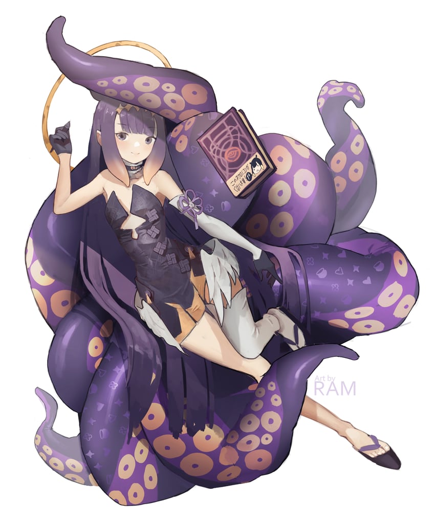 ninomae ina'nis and ao-chan (hololive and 1 more) drawn by sweetcassava