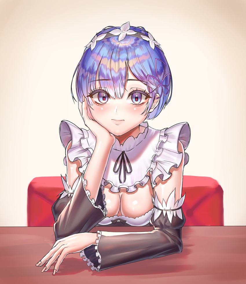 rem (re:zero kara hajimeru isekai seikatsu) drawn by tangerine_honey