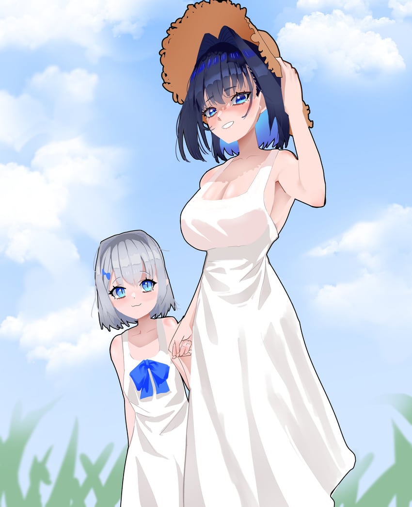 ouro kronii and boros (hololive and 1 more) drawn by daaku_(koizumi_arata)